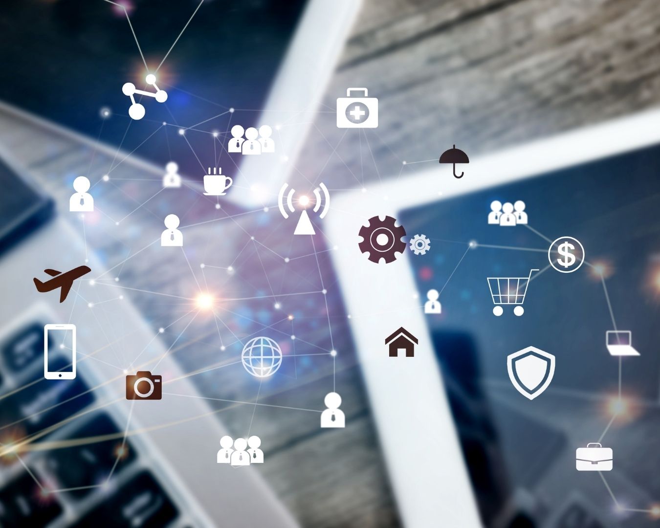 Private jet on an airport tarmac, representing international travel.